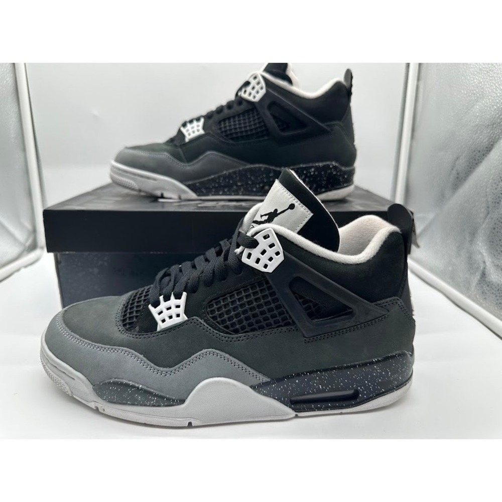 Air Jordan 4 Retro Fear 2024 Black‎ White Anthracite FQ8138-002 Mens 10.5